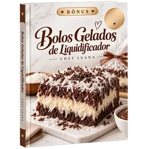 Mockup do bônus Bolos Gelados de Liquidificador