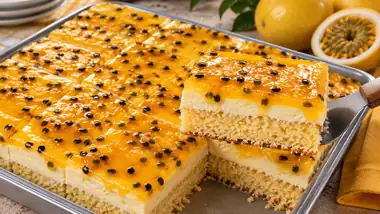 Bolo Gelado de Maracujá
